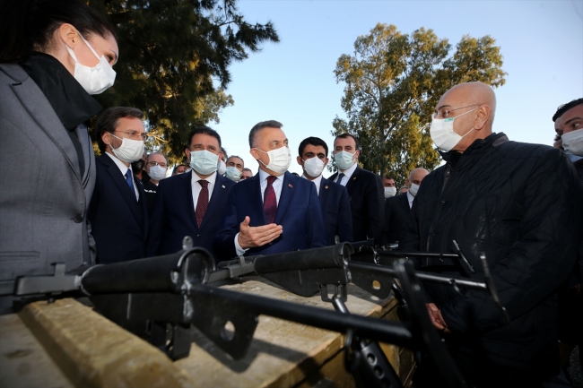 Oktay ve Altun, "Bir Zamanlar Kıbrıs" dizisinin setini ziyaret etti